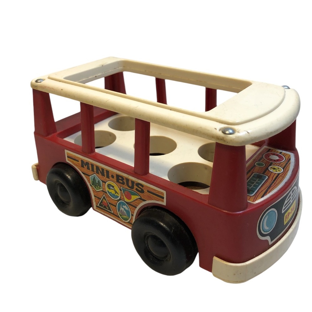 Vintage 1969 Fisher-Price Little People MINI BUS Van